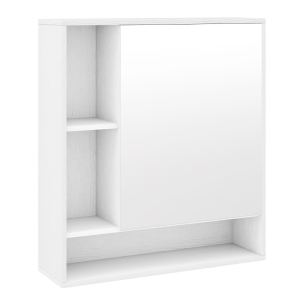 Armoire miroir salle bain porte unique mural