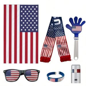 Kit fan soccer 2026 6 pièces équipe USA