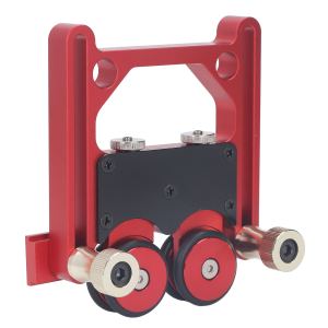 Rouleau bois scie table double roue guide alimentation