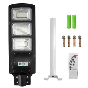 Lampe solaire capteur 180LED télécommande IP65 jardin