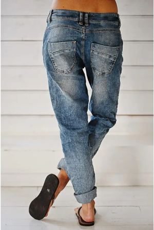 Pantalon Ample Courbé Non-Cuir