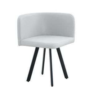 Ensemble 6 chaises gris moderne, matériau PU, 2 designs