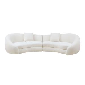 Causeuse courbe design cœur 125.98 blanc