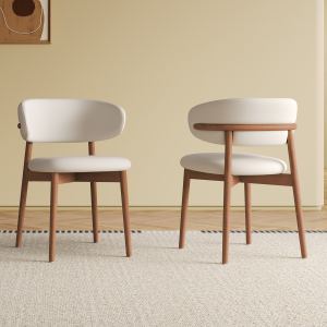 2 Chaises Salle à Manger Mid-Century Bois Pieds W509P316122