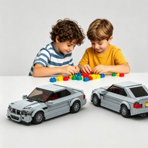 Jeu blocs voiture sport 342 pièces rétro collectible