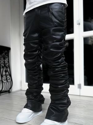 Pantalon droit élastique ajusté