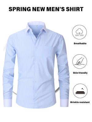 Chemise affaires carreaux rayures manches longues