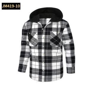 JM419 chemise carreaux capuche