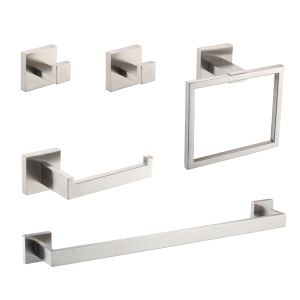 Ensemble salle de bain 5 pcs SUS304 brossé