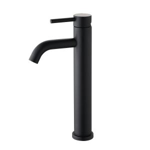 Robinet salle bain simple trou noir mat/nickel/or brossé