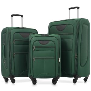 Ensemble valises 3 pcs, extensible, roulettes, 22-26-30po