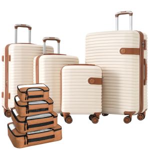 Ensemble 4 valises ABS légères extensibles, 4 cubes