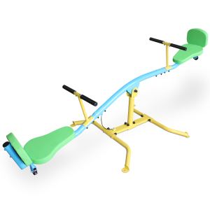 Balançoire enfant double rotatif 360, bascule