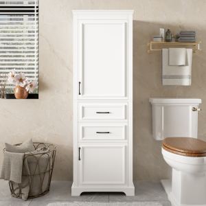 Meuble-lavabo salle bain 71po, portes amortis, design moderne