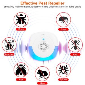 Répulsif pesticide ultrasonique 6pcs 2026 sans produit