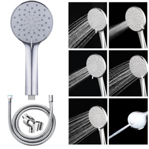 Pomme douche haute pression 6 modes tuyau 1,5M connecteur