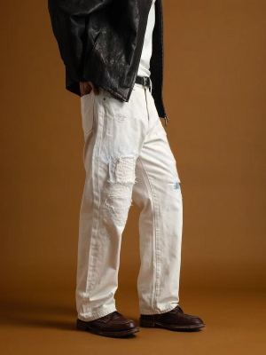 B2 - Pantalon Droit Petit Non-Élastique