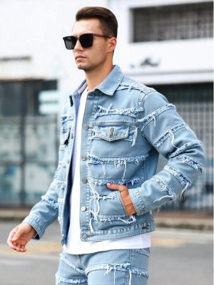 Veste denim ajustée formelle femme