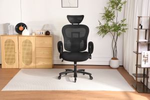 Chaise bureau 500 lb maille respirante dossier ajustable noir