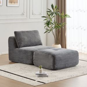 Sofa modulaire Cloud mousse mémoire, gris