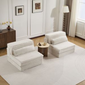 Sofa modulaire Mahjong compressible, convertible, sans assemblage