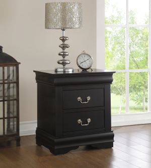 Table nuit Louis Philippe noir