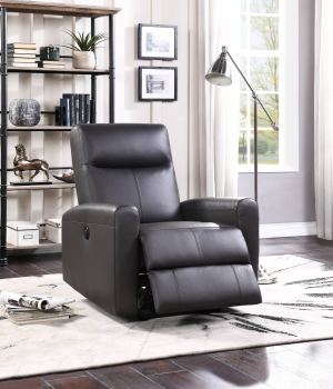 Fauteuil Inclinable Blane Cuir Marron Mouvement