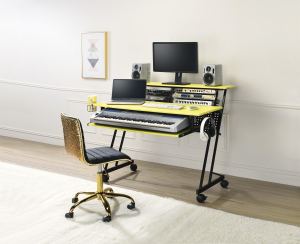 Bureau studio d'enregistrement Suitor jaune et noir