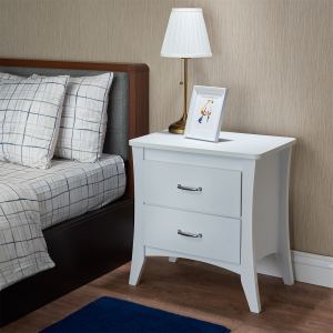 Babb Table accent finition blanche
