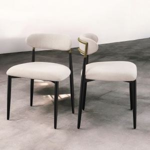 Chaise Jaramillo tissu beige (2)