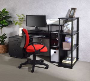 Bureau ordinateur Lyphre noir