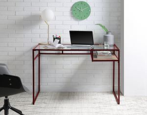 Bureau Yasin Verre & Fini Rouge