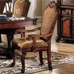 Fauteuil Chateau De Ville tissu & cerisier, ensemble 2