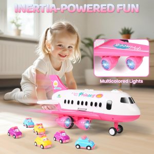 Ensemble jouet avion princesse avec voiture et accessoires