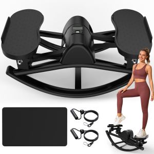Stepper latéral résistance, tapis antidérapant, moniteur LCD