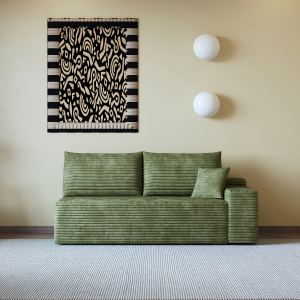 Y165-3R-GREEN Sofa 3 places droit vert
