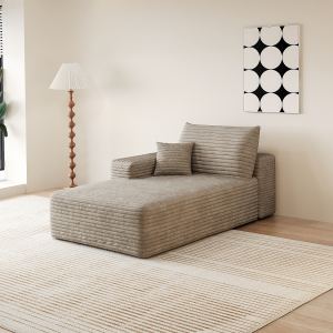 Y165-L-SLEEPER-CAMEL Divan gauche
