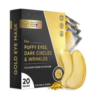 Masque yeux or - réduit poches et cernes