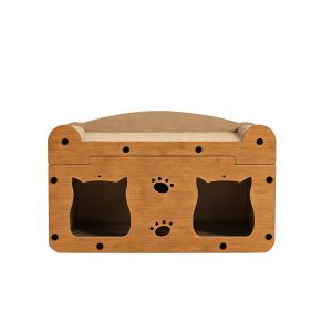Retrait seulement---Tête chat bois noyer 56