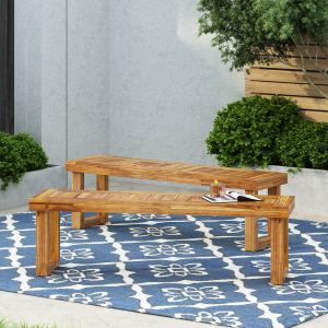 NESTOR BANC SET DE 2, NATUREL