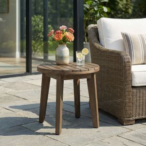 Table Côté Acacia Bois Extérieur 16po Gris