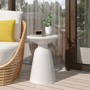Outdoor Metal End Table -Large