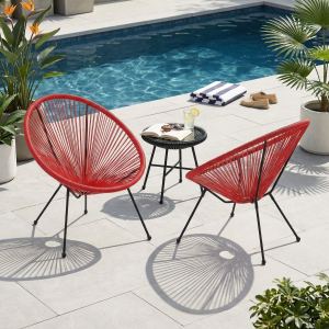 Ensemble chaises ANSON 2 pièces, orange