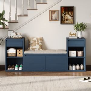 TREXM Banc entreposage entrée coussins compartiments