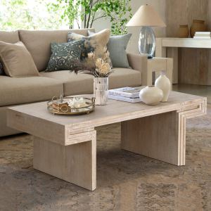 Table café bois récupéré vintage, 2 étages, rustique