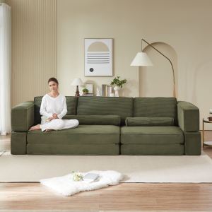 Sofa corduroy moderne multicolore combinable