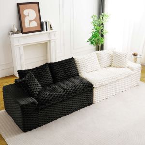 Causeuse multifonctionnelle velours tortue, arrangement flexible