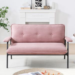Sofa rose 53po petit appartement compact