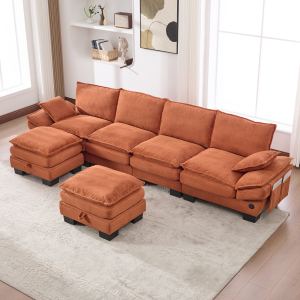 Sofa modulaire Cloud, velours côtelé, profond, combinable