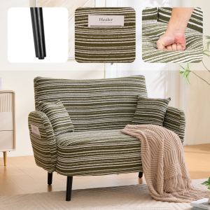 Sofa 2 Places Moderne Ultra-Confortable Rangement Poches